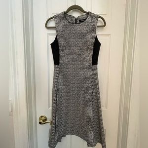 Black and white check dress